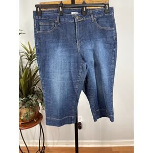 Cato Capri Jeans Women's Size 18W Blue Denim Dark Wash Grandmother Americana